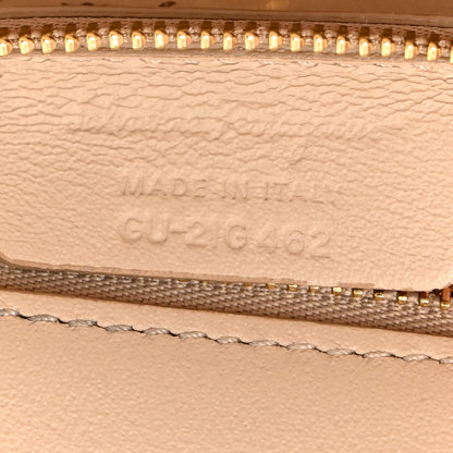 Salvatore Ferragamo Printed Calfskin Ginny Shoulder Bag Beige 7 of 14
