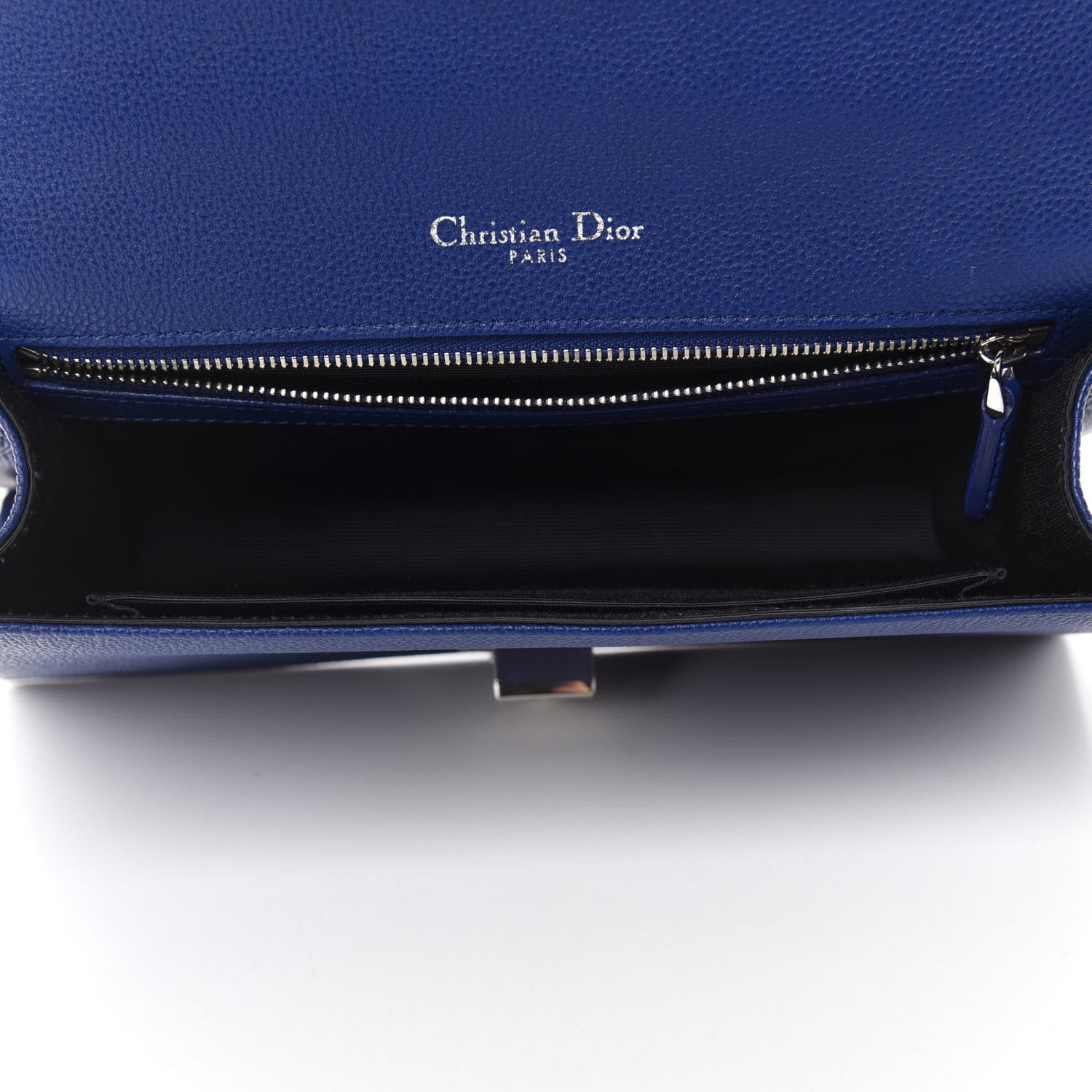 Christian Dior Grained Calfskin Medium Diorama Flap Bag Bleu De Minuit 5 of 13