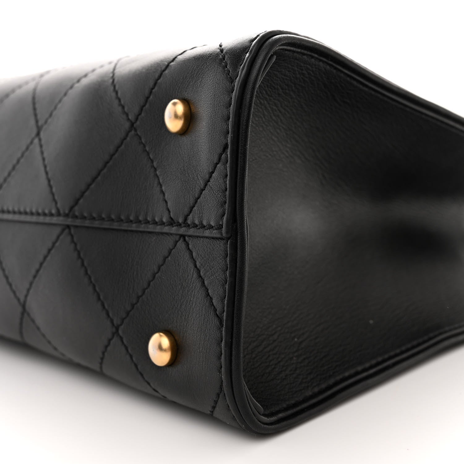 Chanel Calfskin Stitched Large Shopping Tote Black 11 of 16