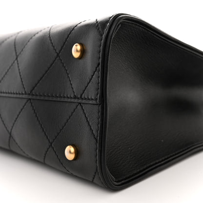 Chanel Calfskin Stitched Large Shopping Tote Black 11 of 16