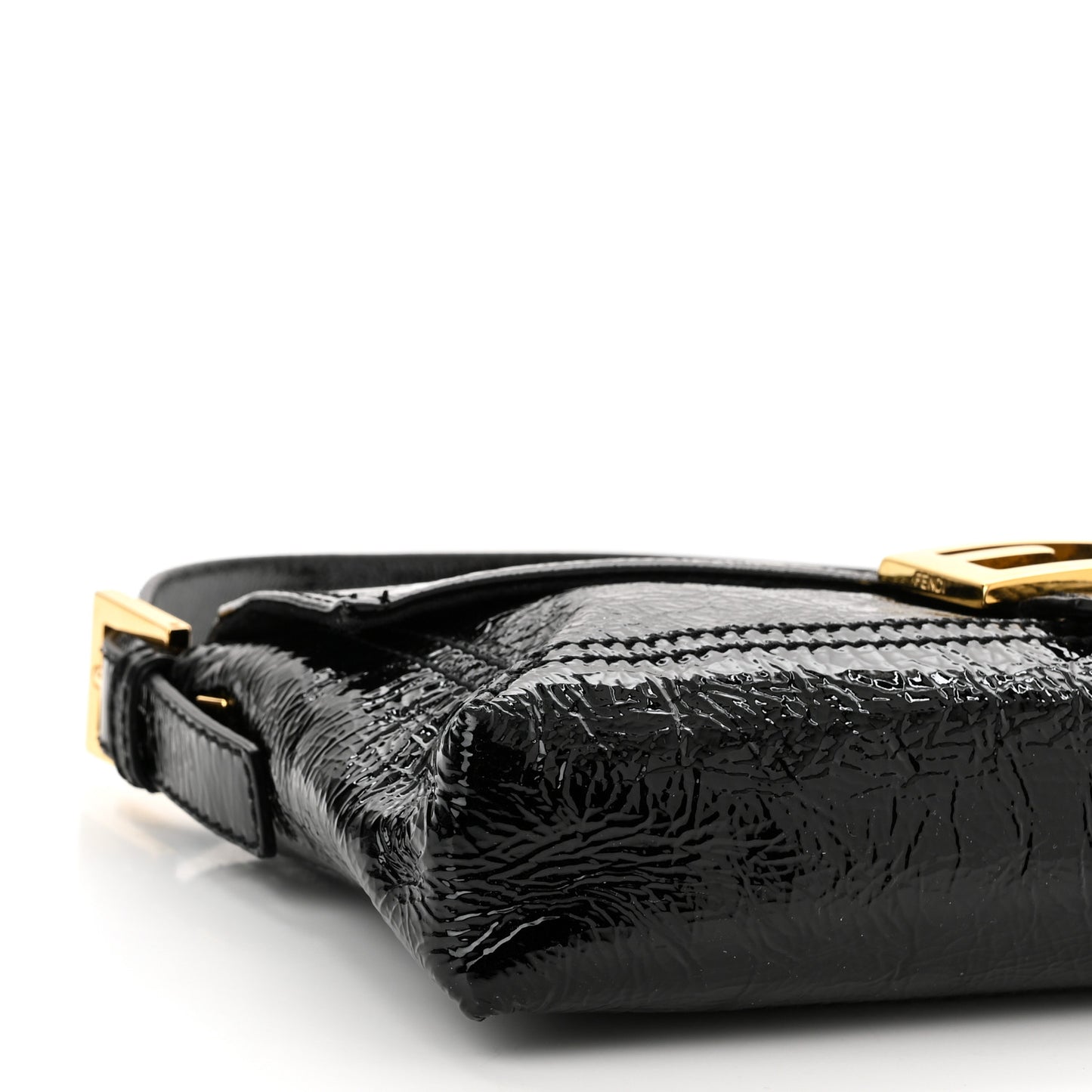 Vitello Naplak Medium Convertible Baguette Black