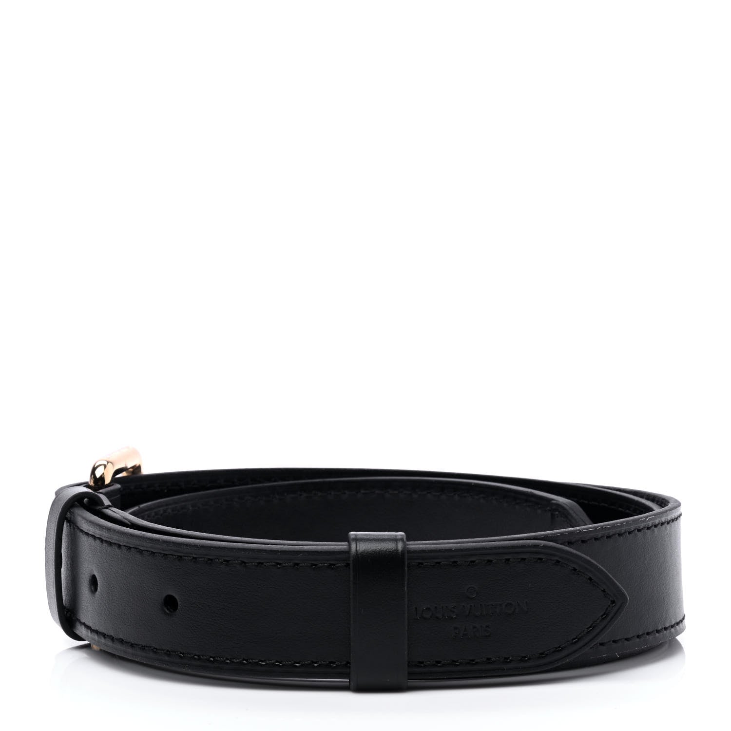 Louis Vuitton Calfskin Odeon PM Adjustable Shoulder Strap Black 2 of 5