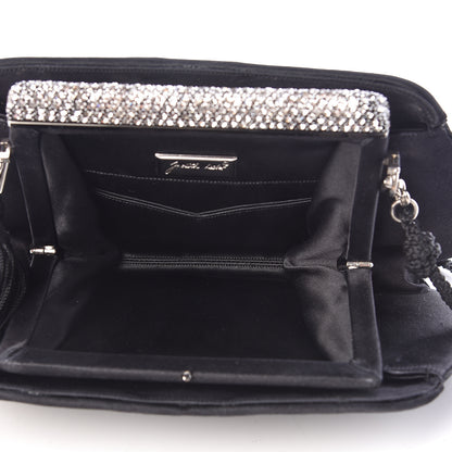 Judith Leiber Satin Crystal Evening Bag Black 5 of 10