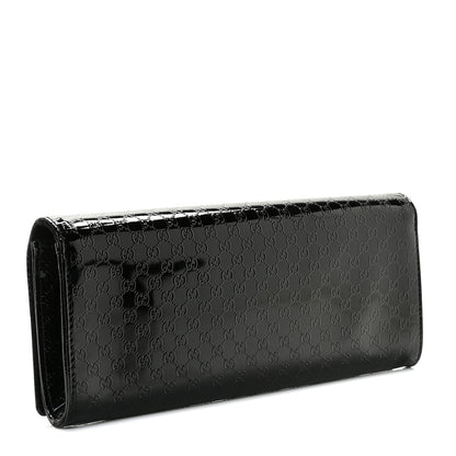 Gucci Patent Microguccissima Small Broadway Clutch Black 2 of 9