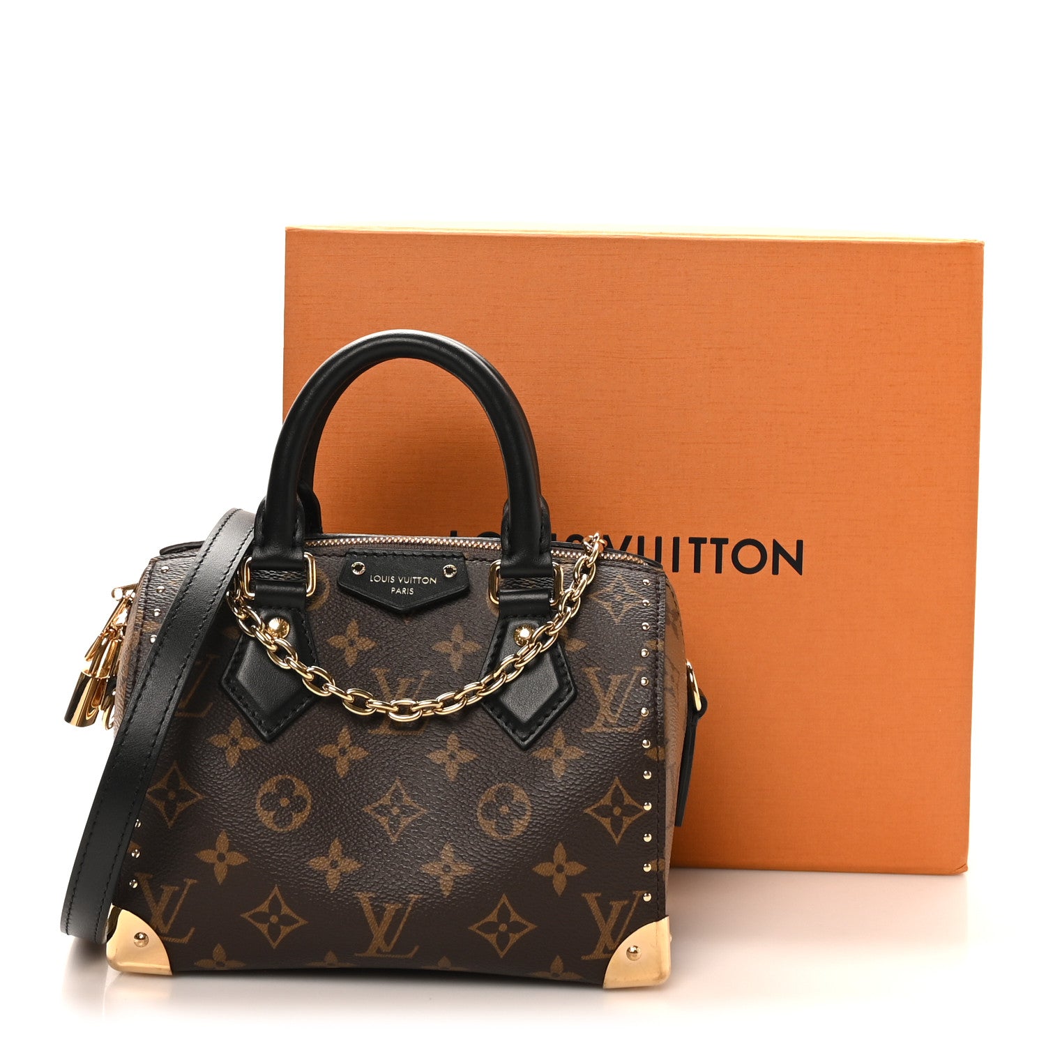 Louis Vuitton Reverse Monogram Speedy Trunk 20 10 of 10