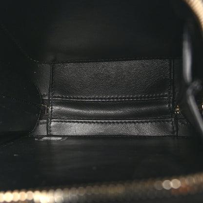 Chanel Caviar Quilted CC North South Filigree Vanity Case Black 5 of 10