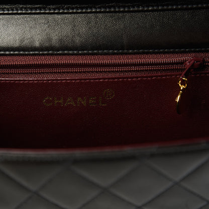 Chanel Lambskin Quilted Small Single Flap Bag Dark Brown 8 of 10
