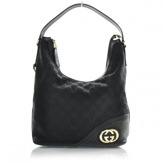 Gucci Monogram New Britt Shoulder Bag Black 1 of 12