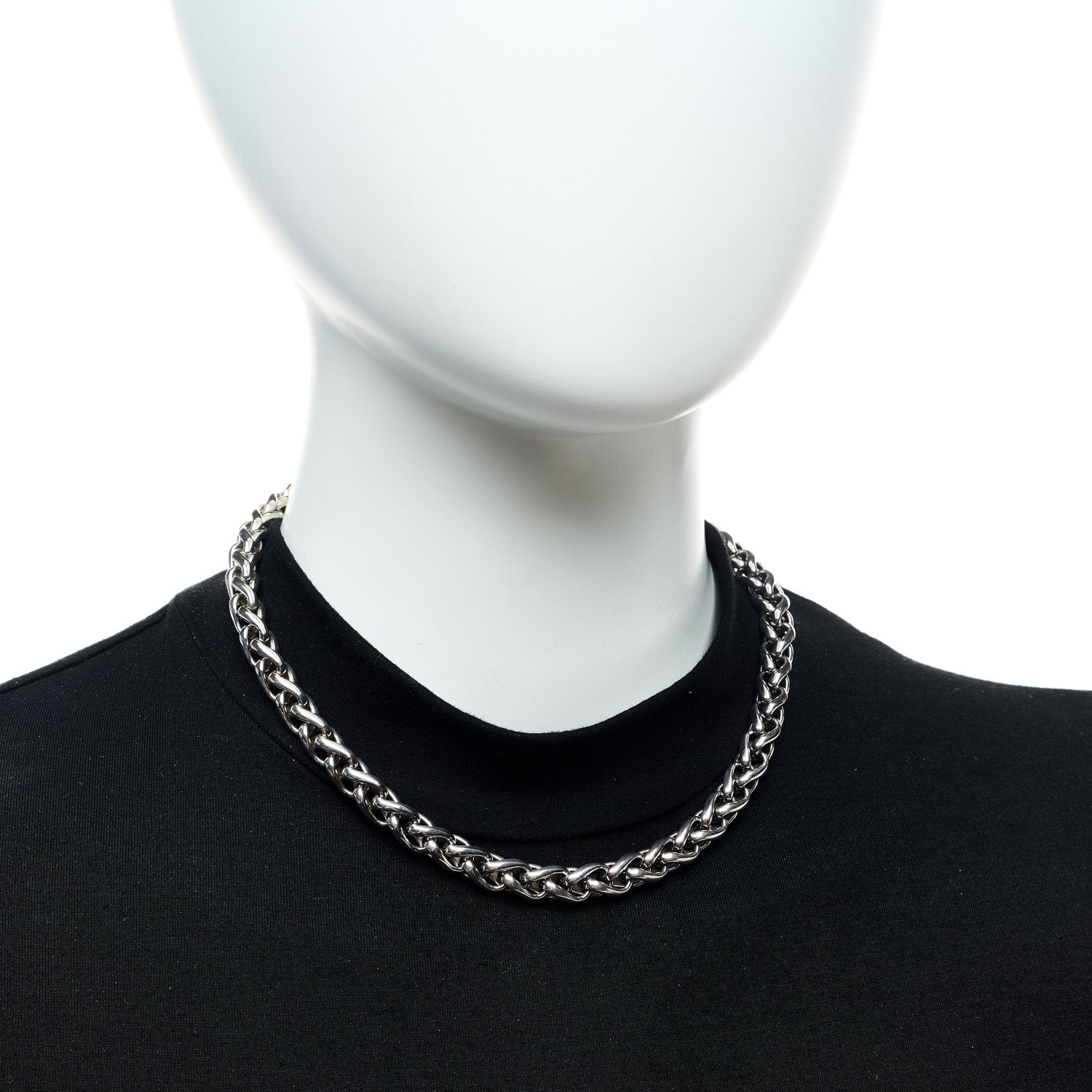 David Yurman Sterling Silver 14K Yellow Gold 8mm Wheat Chain Necklace 5 of 5
