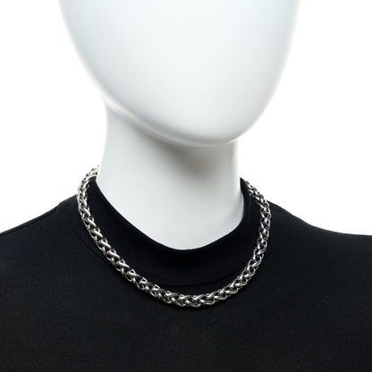 David Yurman Sterling Silver 14K Yellow Gold 8mm Wheat Chain Necklace 5 of 5