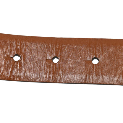 Valentino Garavani Glossy Calfskin VLogo Reversible 30mm Belt 85 34 Saddle Brown Black 4 of 6