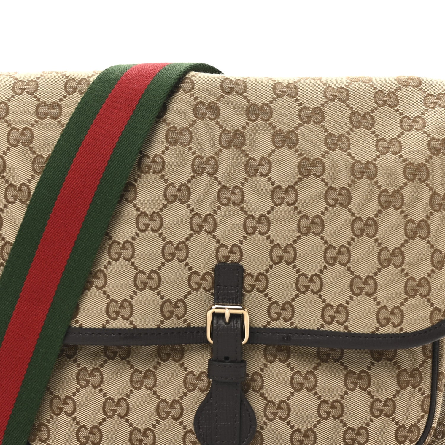 Gucci Monogram Web Childrens Messenger Bag Beige Ebony Cocoa 8 of 10