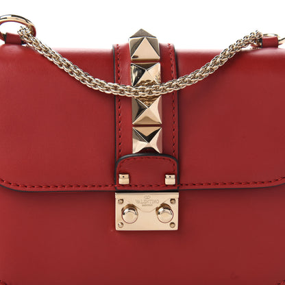 Valentino Garavani Vitello Small Glam Lock Rockstud Flap Red 9 of 9