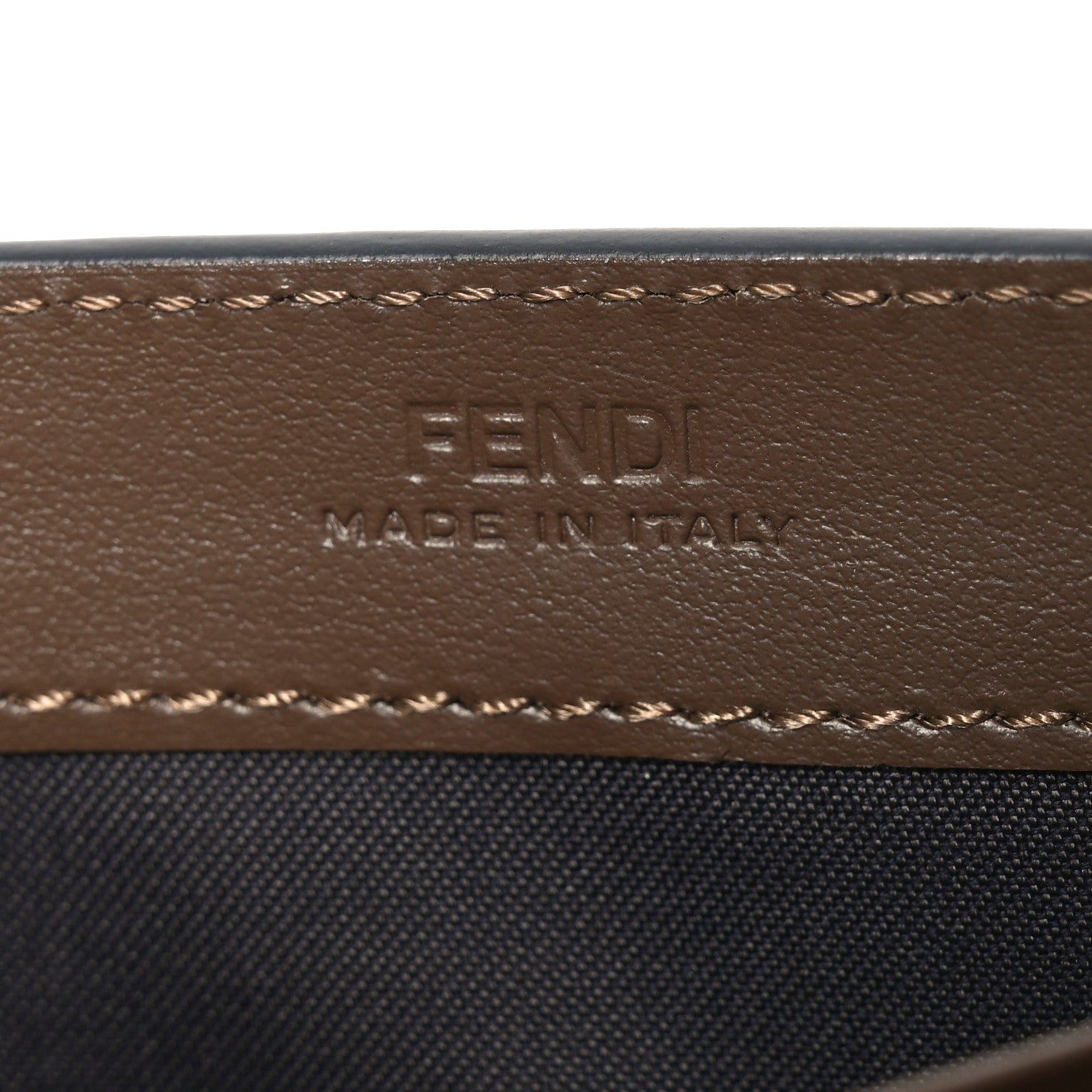 Fendi Vitello Soft F is Fendi Bi-Color FF 1974 Embossed Continental Envelope Wallet On Chain Maya Black 6 of 10