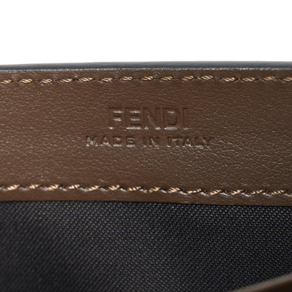 Fendi Vitello Soft F is Fendi Bi-Color FF 1974 Embossed Continental Envelope Wallet On Chain Maya Black 6 of 10