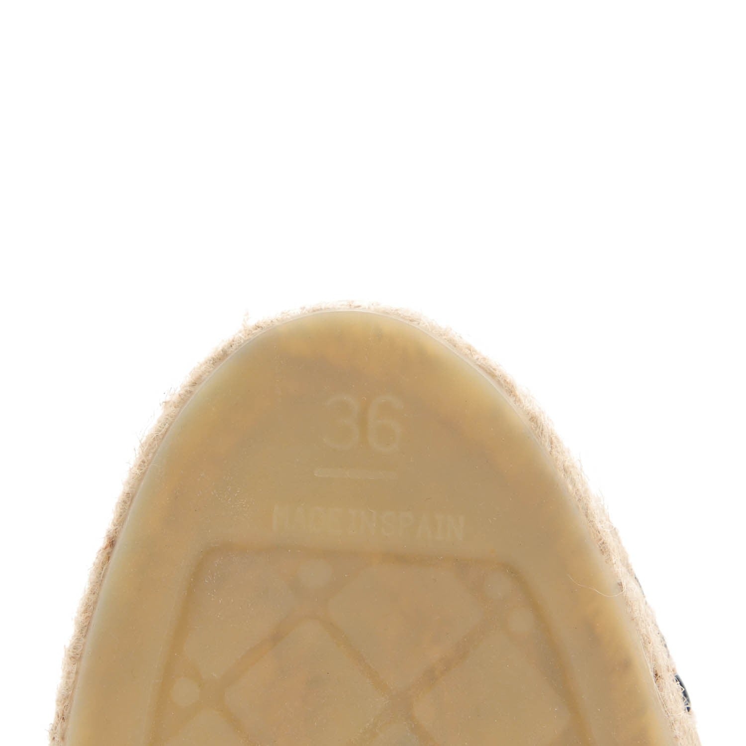 Chanel Lambskin CC Espadrilles 36 Beige Black 7 of 9