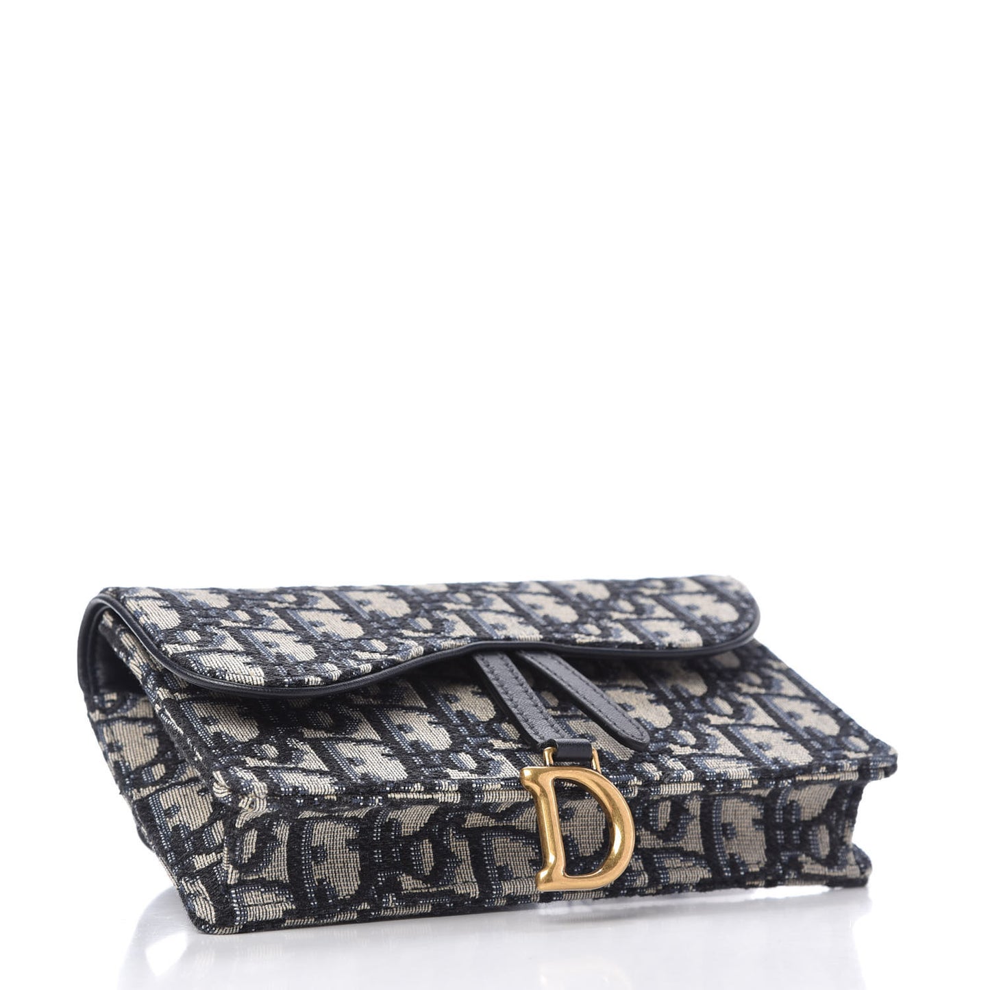 Oblique Saddle Belt Bag Blue