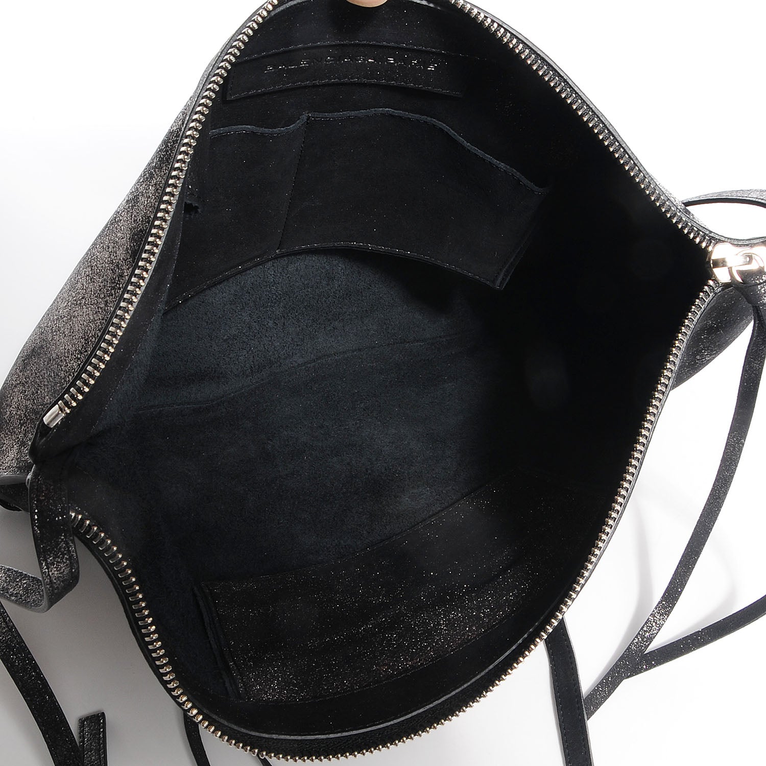 Balenciaga Metallic Calfskin Milkyway Ligne Papier Messenger Black 5 of 10