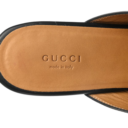 Gucci Calfskin Womens Princetown Slippers 40 Black 7 of 13