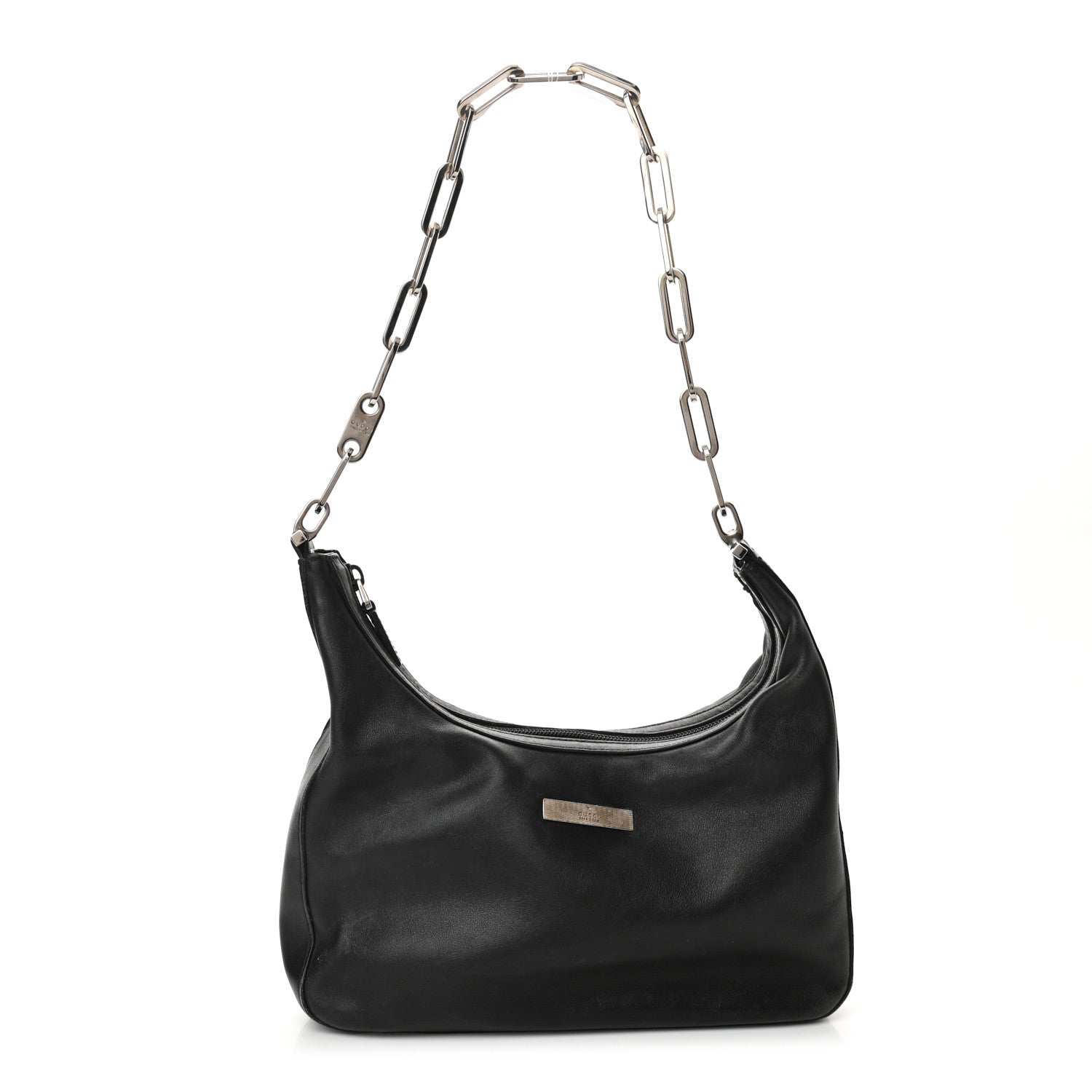 Gucci Calfskin Chain Shoulder Bag Black 1 of 10