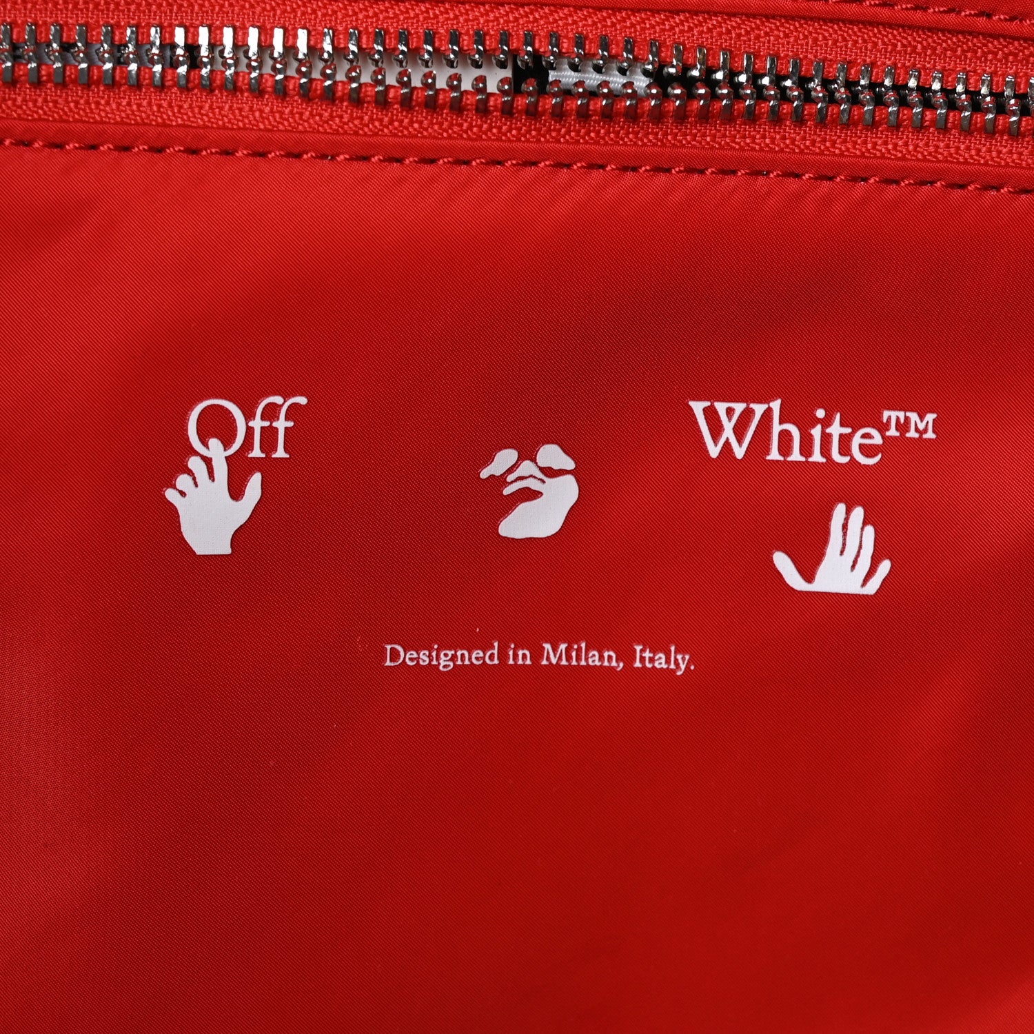 Off-White Nylon Tote Bag Red 6 of 9