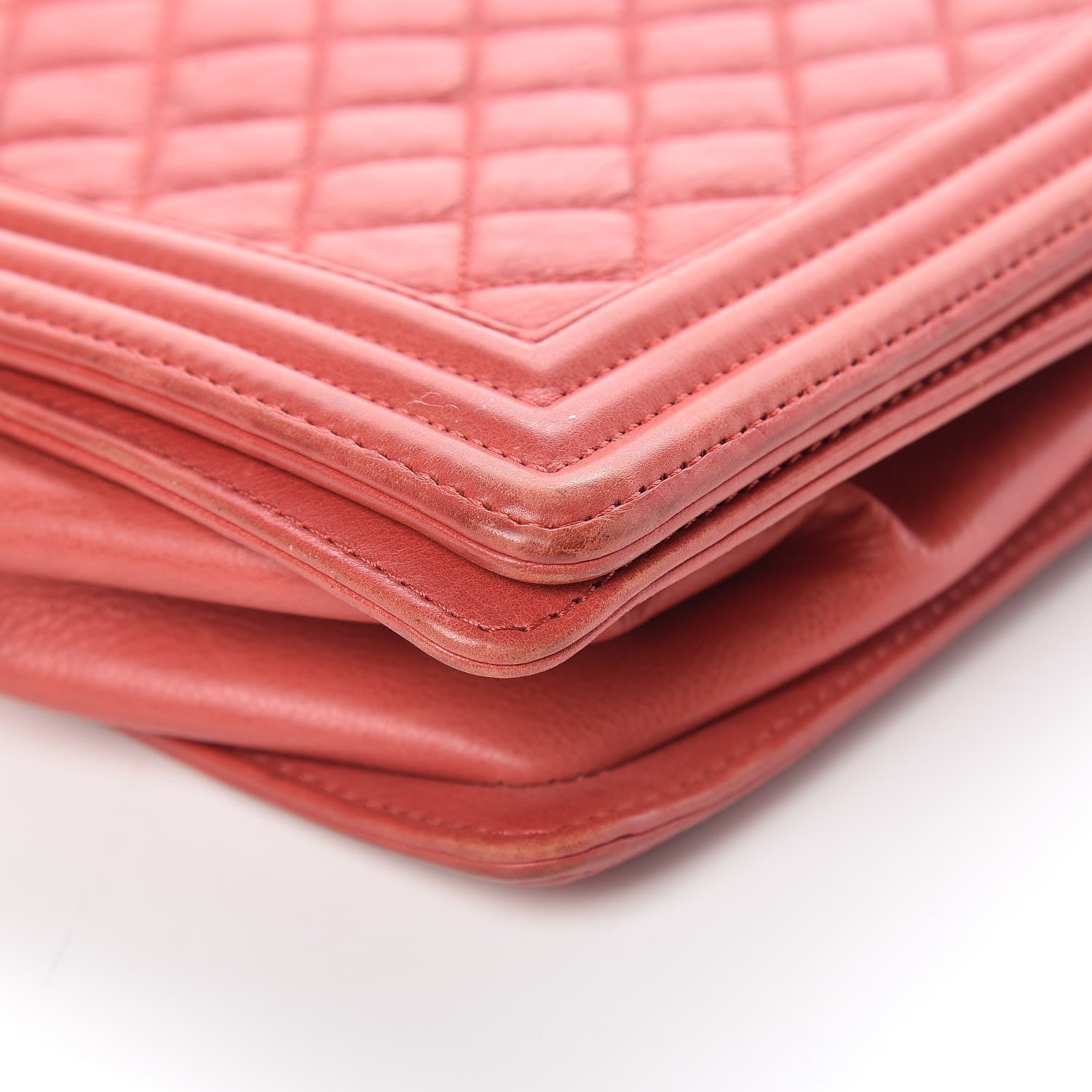 Chanel Calfskin Quilted Large Boy Flap Red 17 of 20