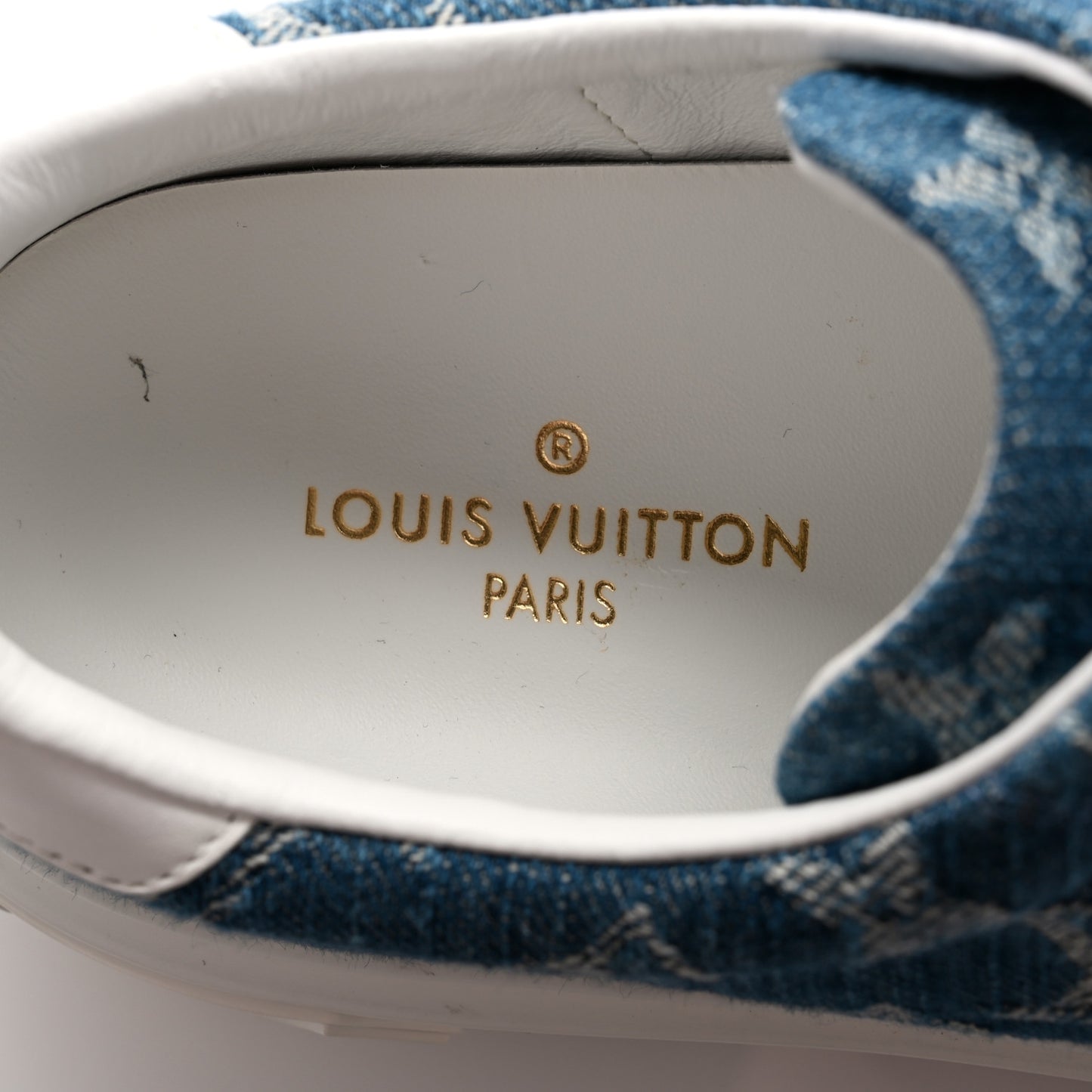 Denim Monogram Time Out Sneakers 37.5 Bleu Clair