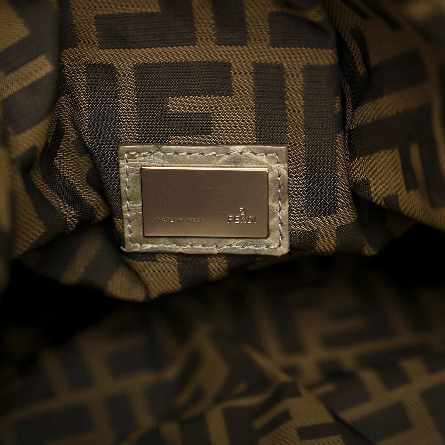 Snakeskin Mink Spy Green Multicolor