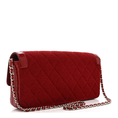 Chanel Patent Jersey Quilted 2.55 Reissue East West Flap Red 3 of 10