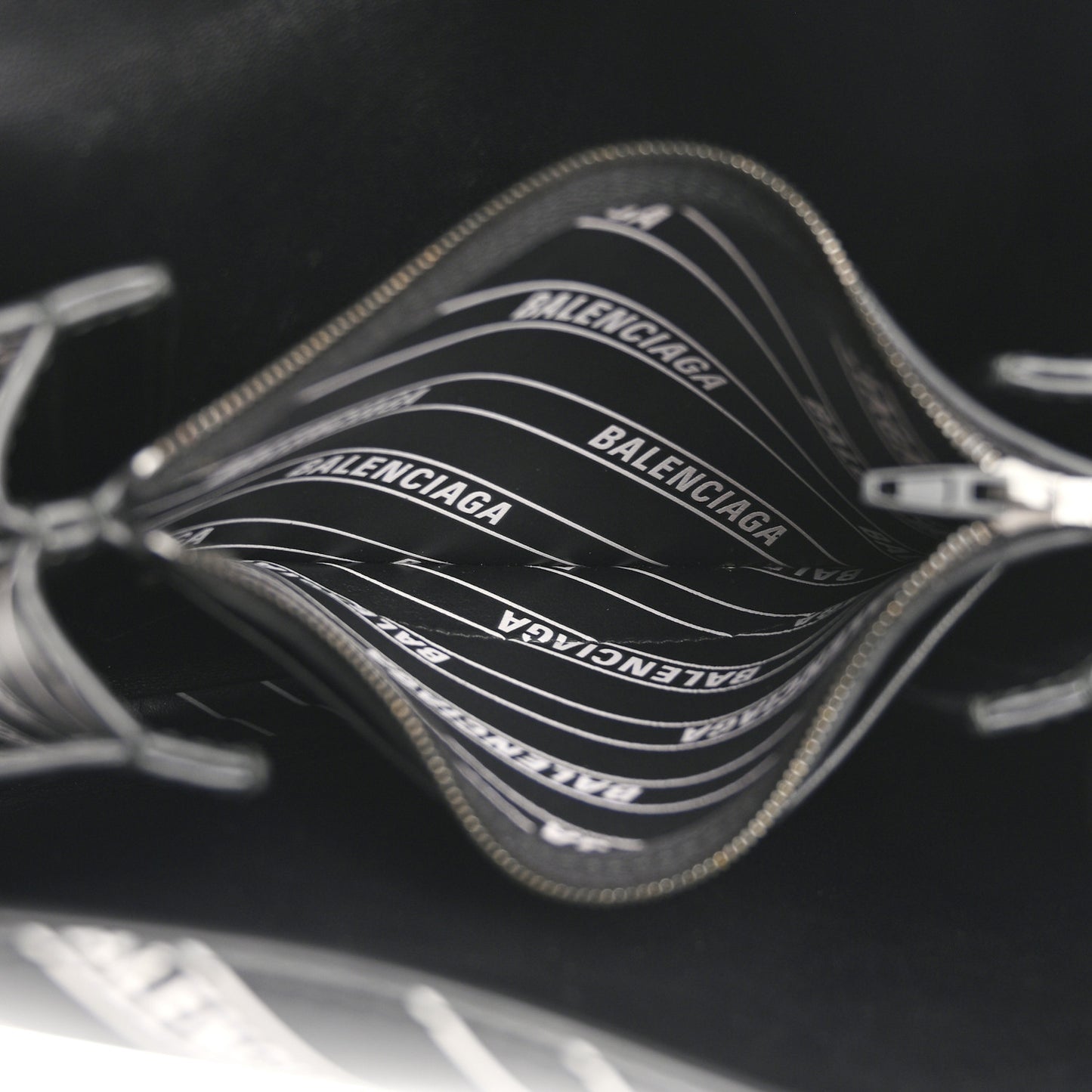 Calfskin All Over Logo Flap S Bag Black