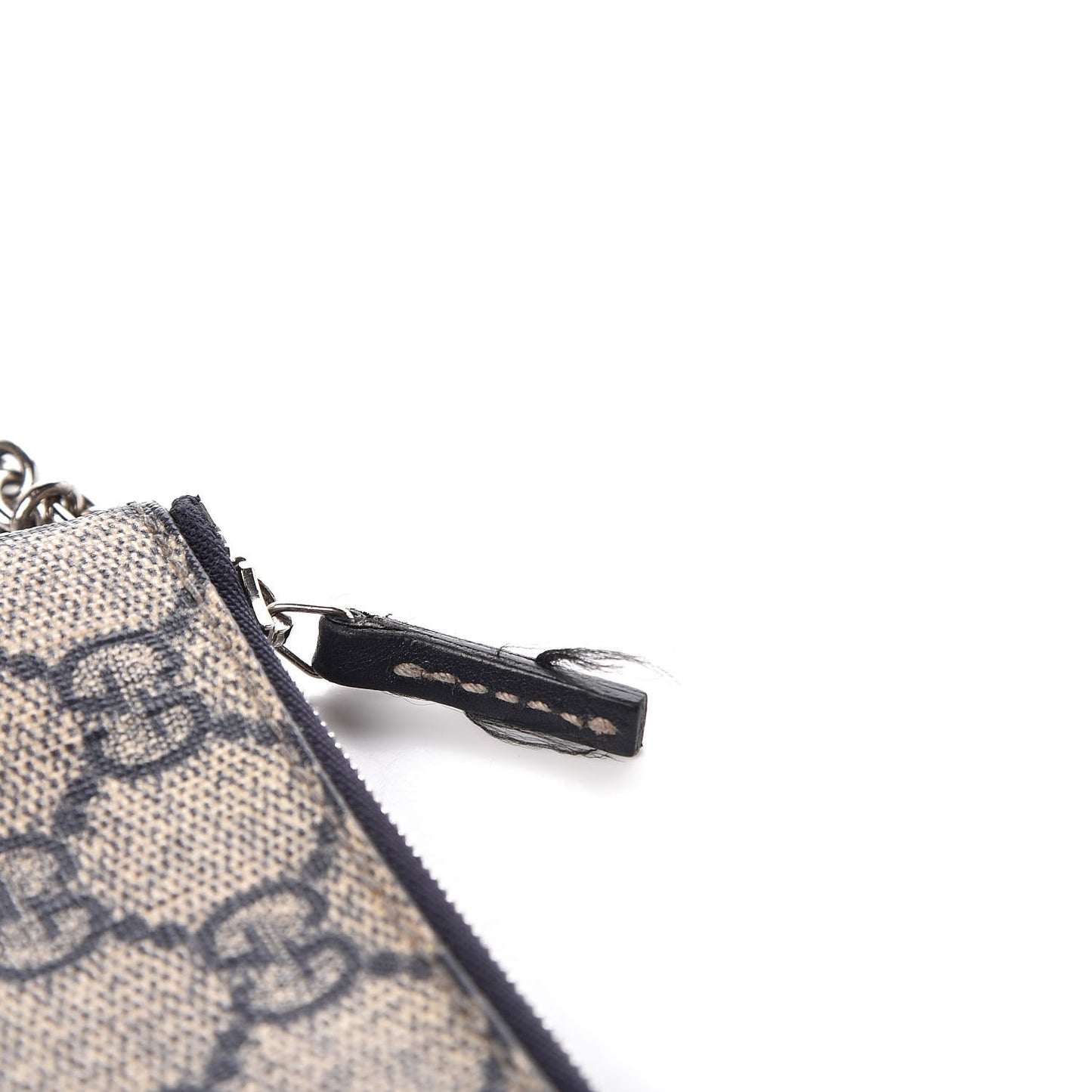 GG Supreme Monogram Key Case Beige Blue
