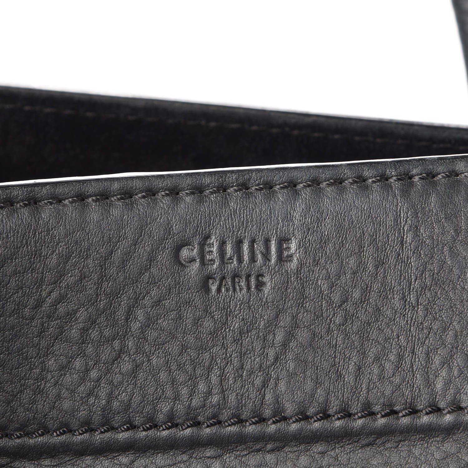 Celine Supple Calfskin Medium Phantom Luggage Black 6 of 8