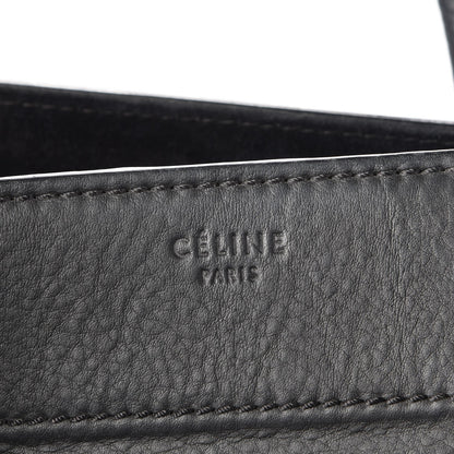 Celine Supple Calfskin Medium Phantom Luggage Black 6 of 8