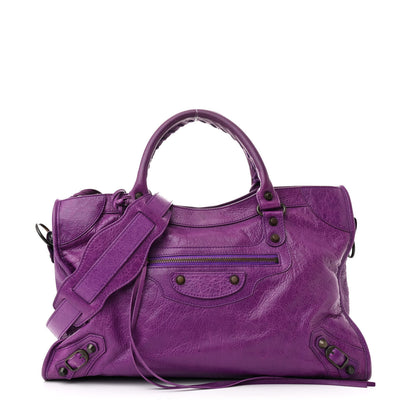 Balenciaga Agneau Classic Hardware City Ultraviolet 1 of 14