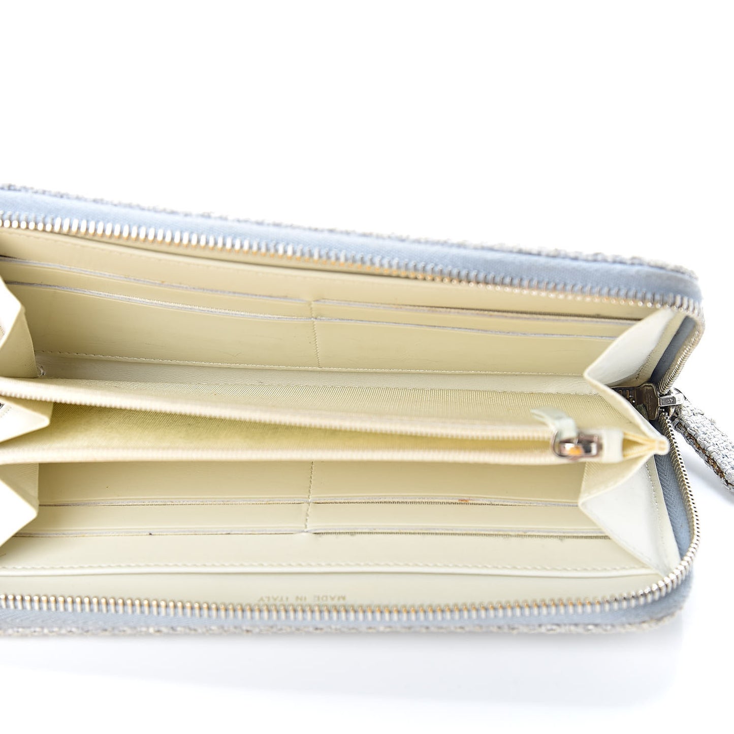 Canvas Deauville Zip Around Wallet Grey