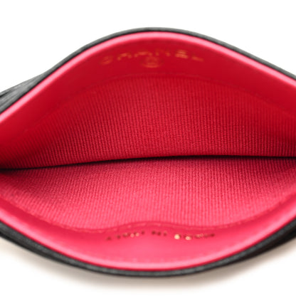 Chanel Lambskin Plexiglass Quilted Coco Love Card Holder Black 5 of 8