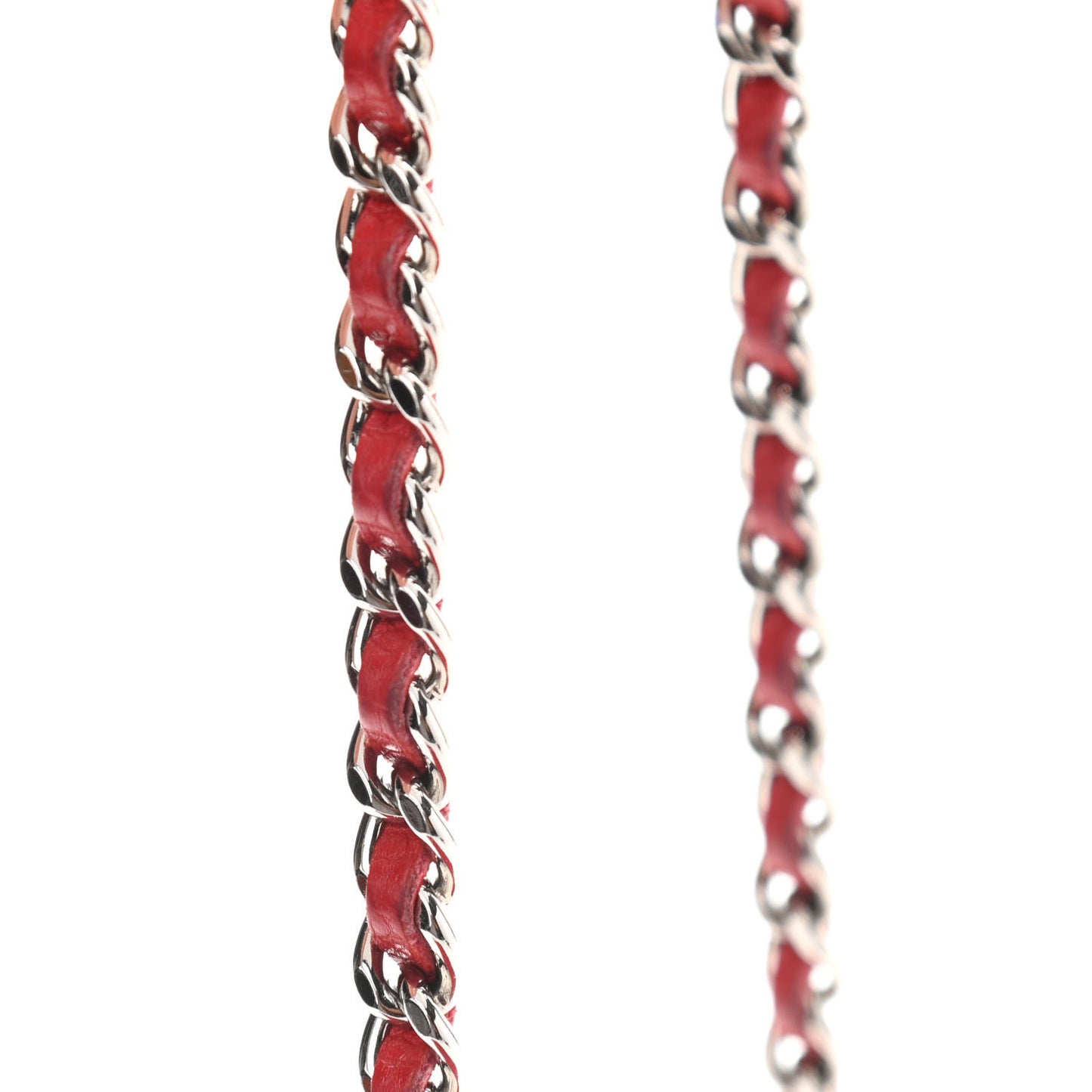 Caviar Quilted Wallet On Chain WOC Red