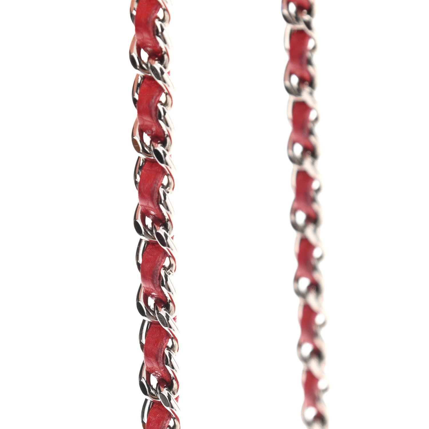 Chanel Caviar Quilted Wallet On Chain WOC Red 15 of 16