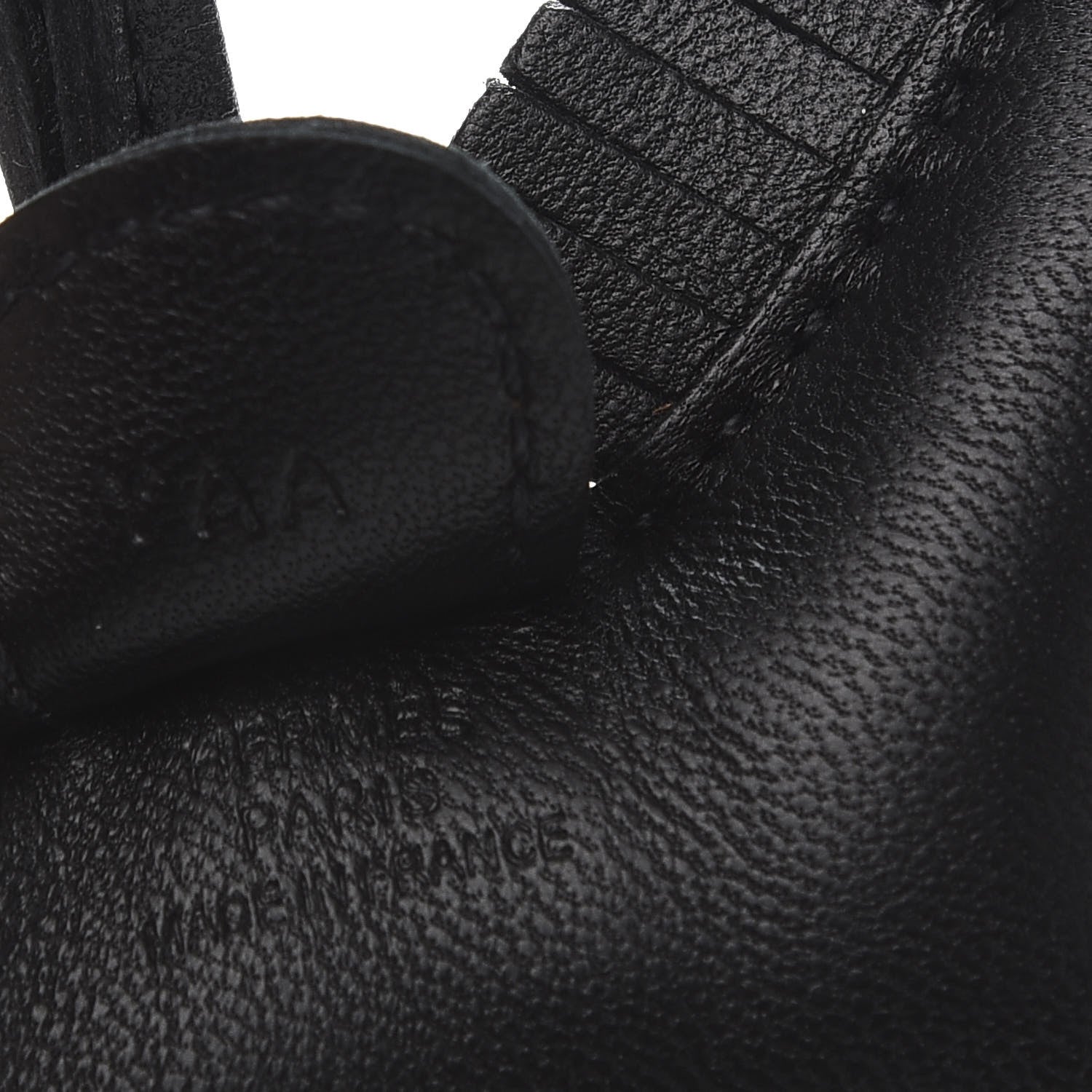 Hermes Milo Lambskin Grigri Rodeo Horse Bag Charm PM So Black 4 of 5