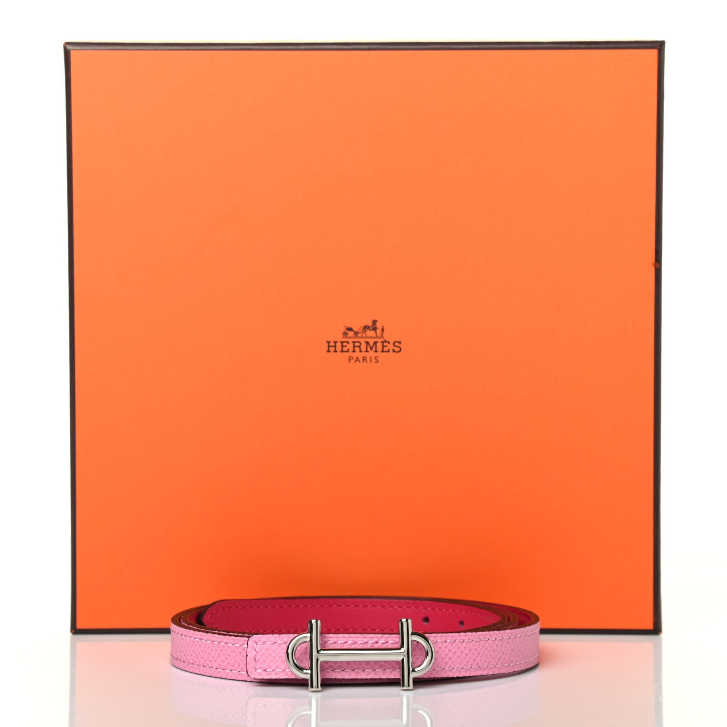 Hermes Epsom Swift 13mm Gamma Belt 90 36 Framboise 5P Pink 4 of 4