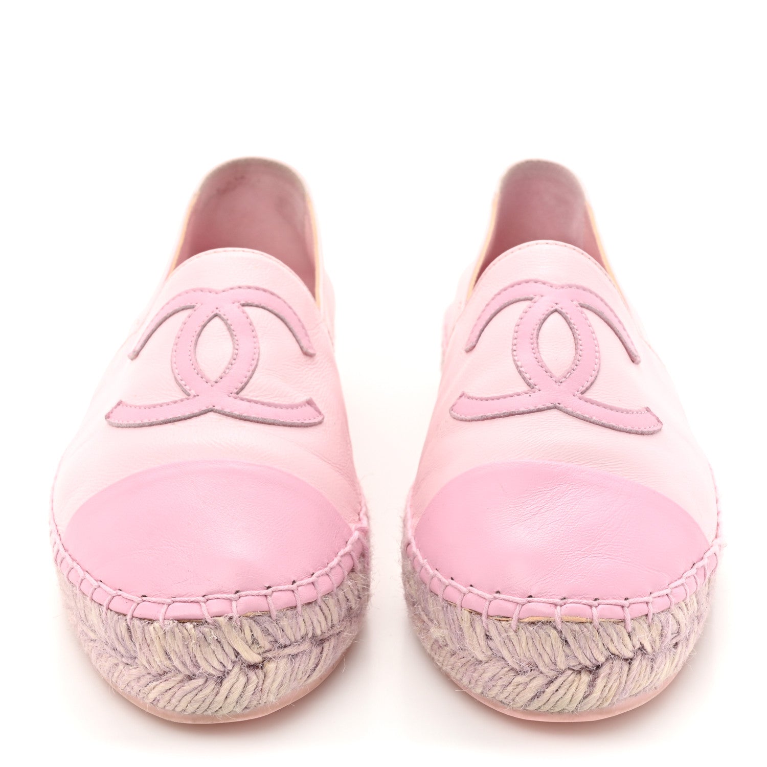 Chanel Lambskin CC Espadrilles 37 Light Pink 2 of 16