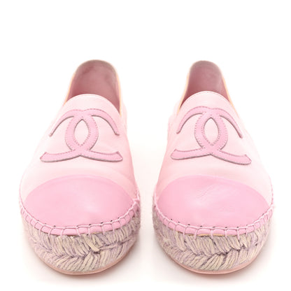 Chanel Lambskin CC Espadrilles 37 Light Pink 2 of 16