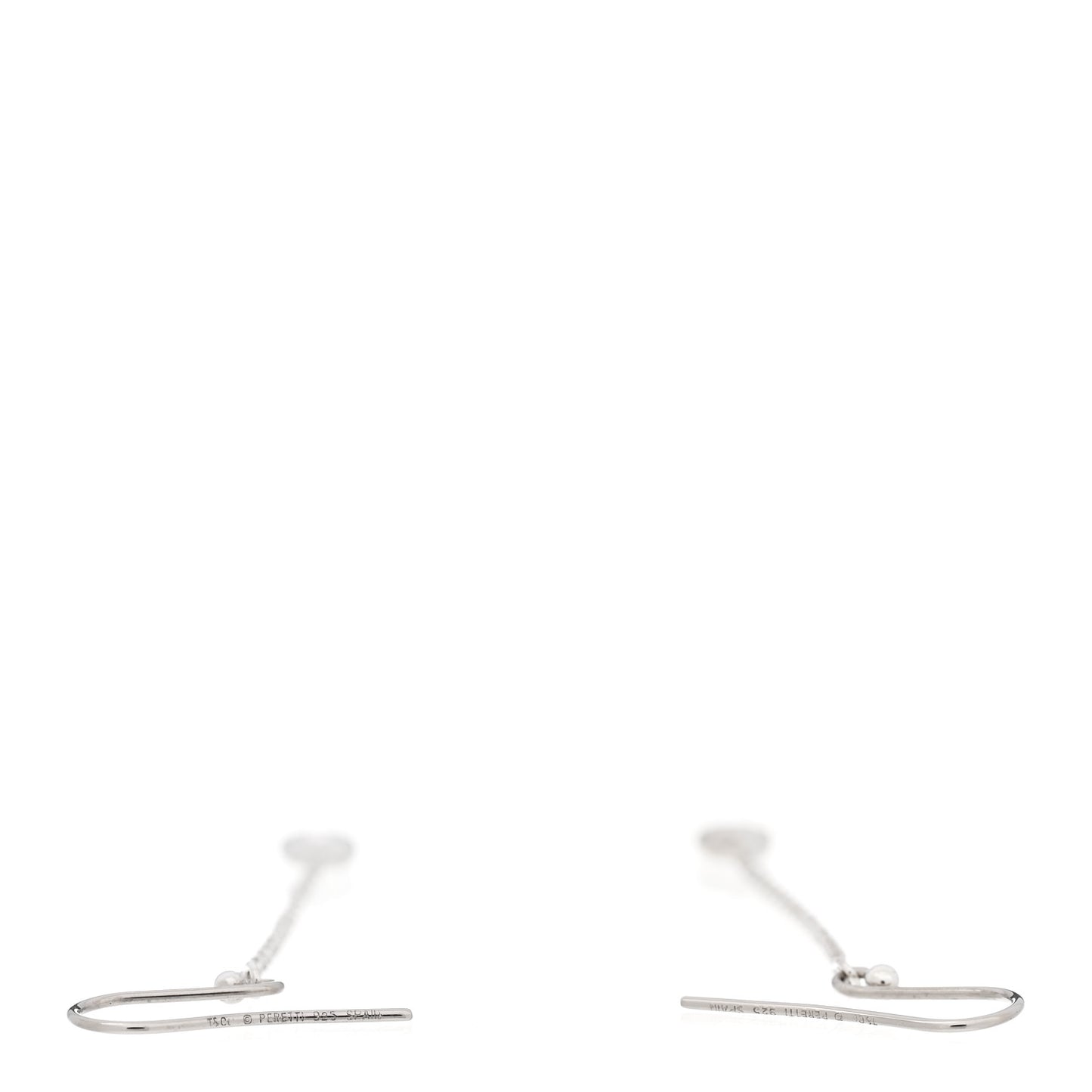 Sterling Silver Pink Sapphire Color By The Yard Drop Earrings
