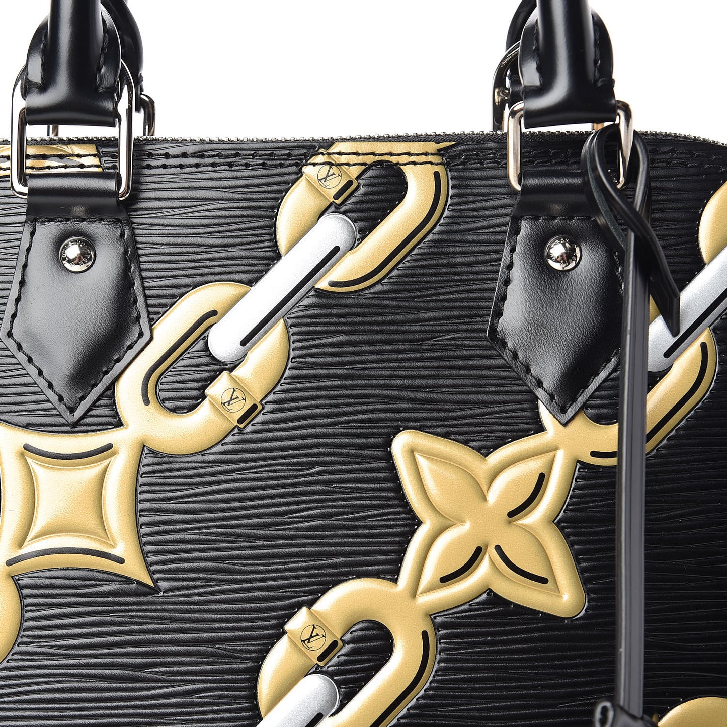 Epi Chain Flower Alma PM Black