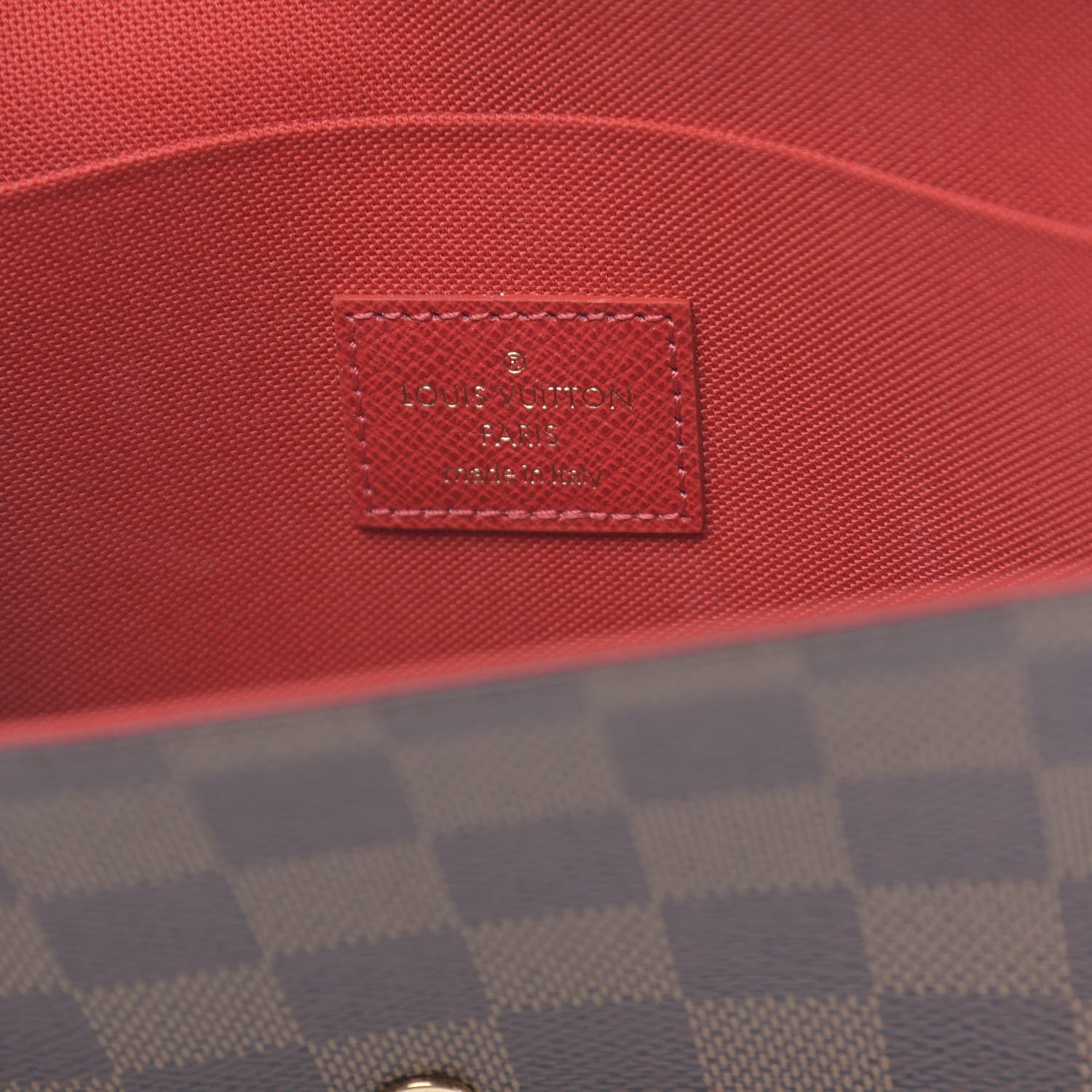 Louis Vuitton Damier Ebene Pochette Felicie Chain Wallet 7 of 11