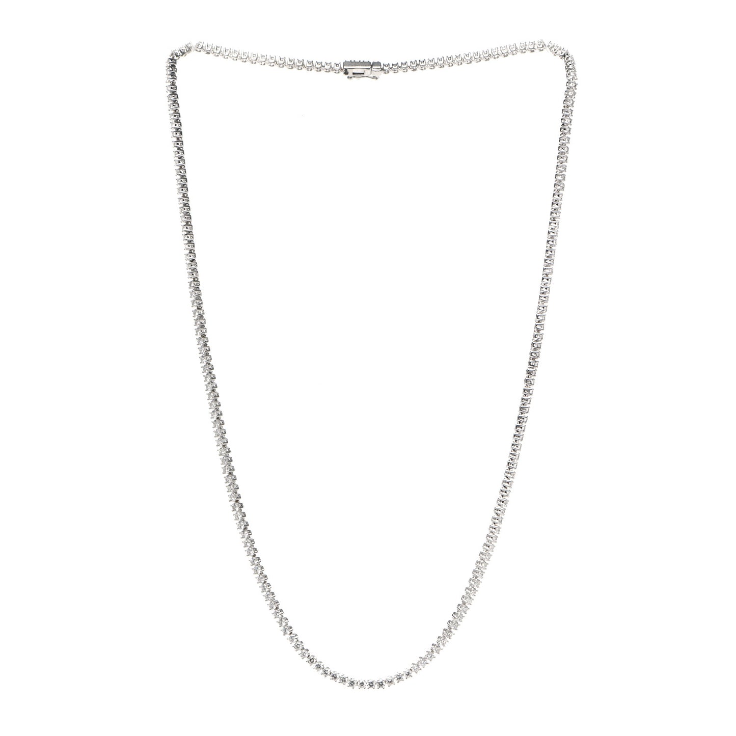 18K White Gold Diamond Hepburn Choker Necklace