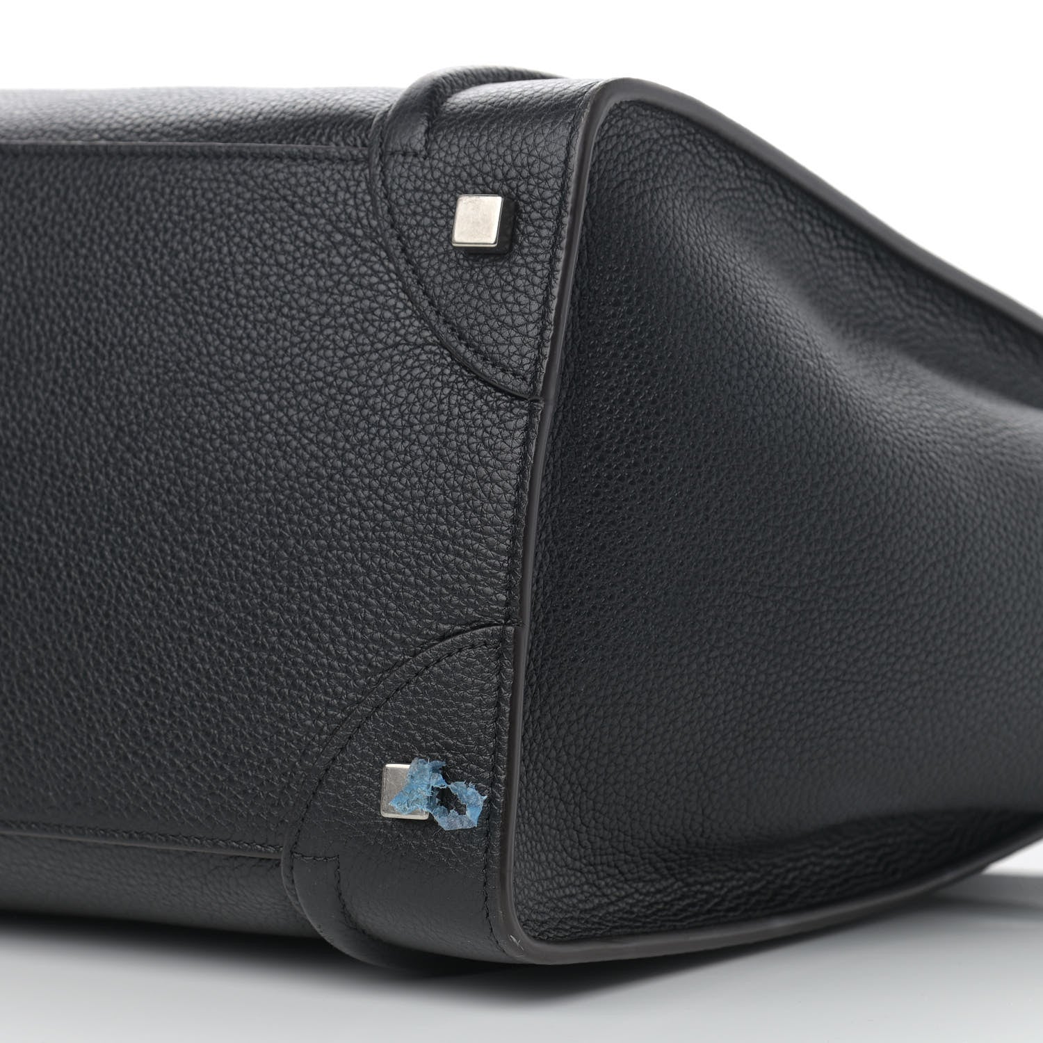 Celine Drummed Calfskin Mini Luggage Black 6 of 14