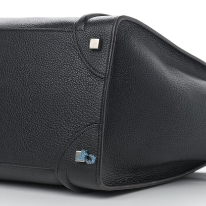 Celine Drummed Calfskin Mini Luggage Black 6 of 14