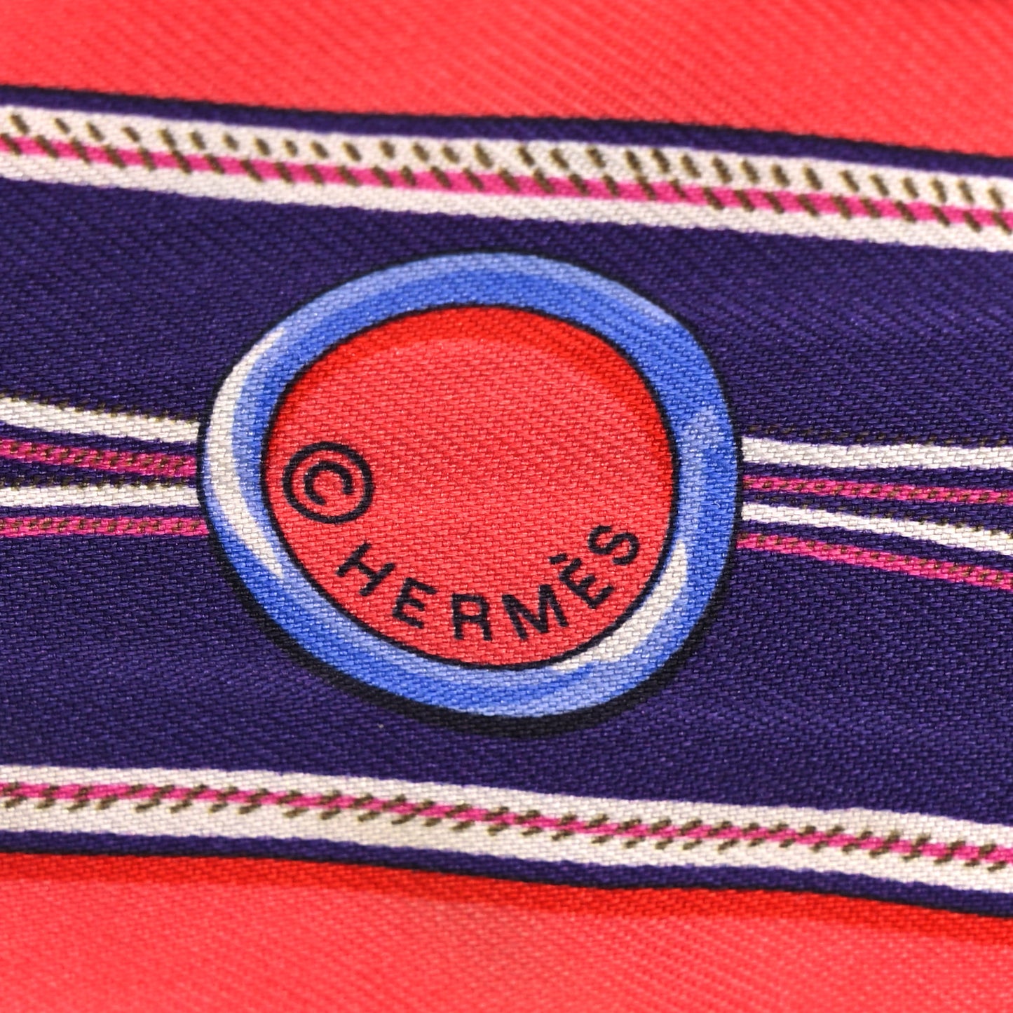 Silk Maillons Twilly Rouge Indigo Fuchsia