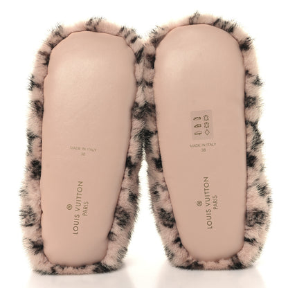 Louis Vuitton Mink Fur Dreamy Flat Loafer 38 Pink 6 of 8